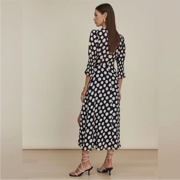 Reformation Carolena Luna Polka Dot Maxi Dress - Picture 14 of 14